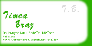 timea braz business card